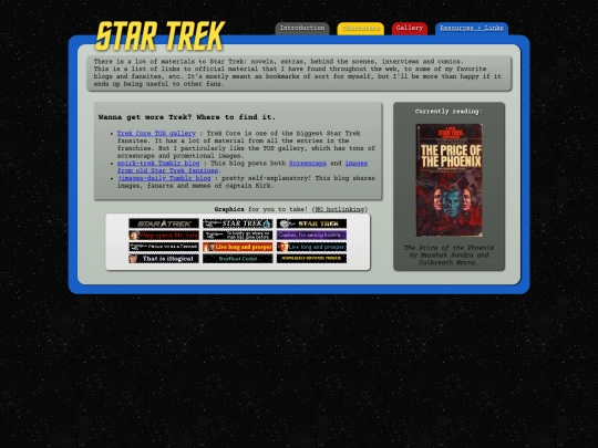 shrines/StarTrekTOS/TOS-links screenshot