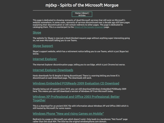 article/microsoftmorgue screenshot