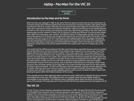 article/pacmanvic20 screenshot