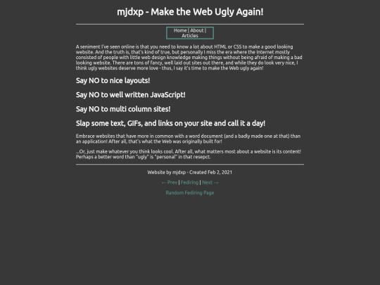 article/ugly screenshot