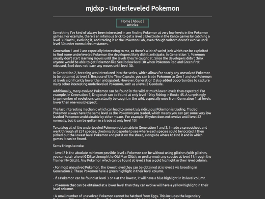 article/underleveled screenshot