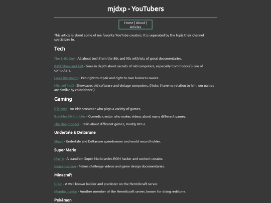 article/youtubers screenshot