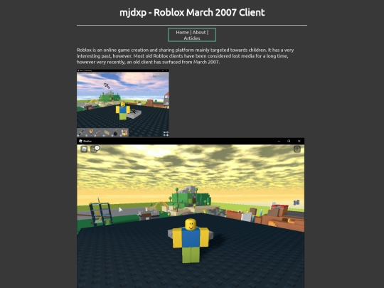 games/roblox2007 screenshot