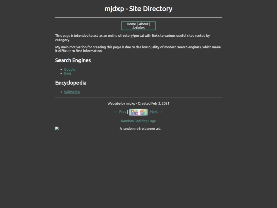 sitedirectory screenshot