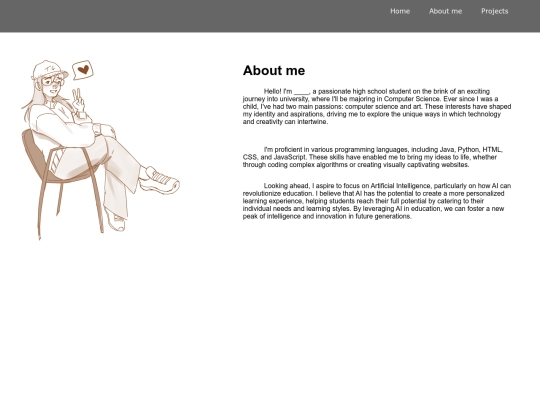 aboutMe screenshot