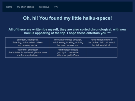 haikus screenshot