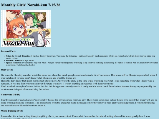 MonthlyGirlsNozaki-kun screenshot