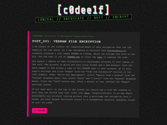 post/001 screenshot
