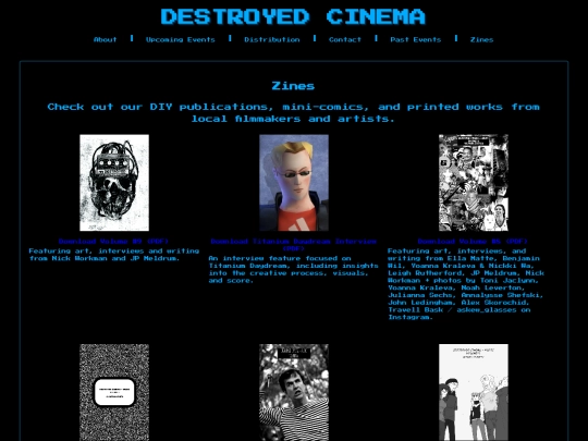 zines screenshot
