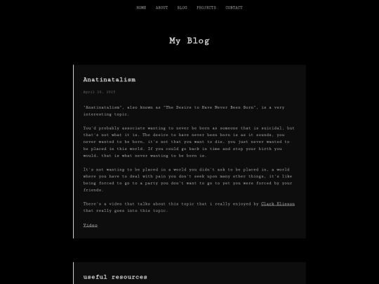 blog screenshot