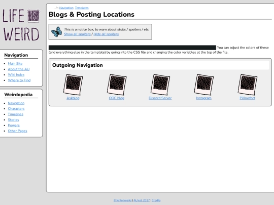 wiki/blogs screenshot