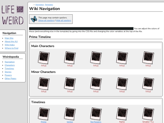 wiki/navigation screenshot