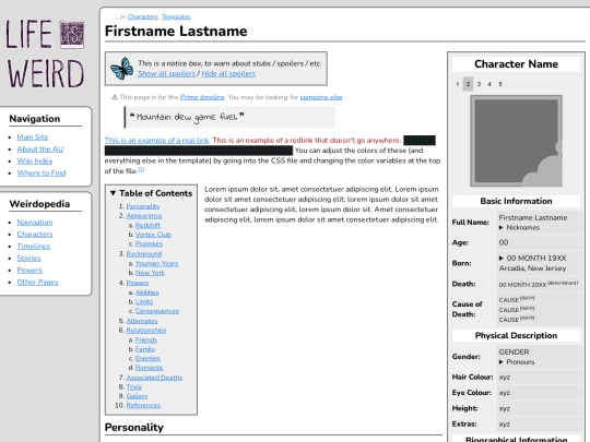 wiki/template1_character screenshot