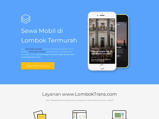 sewamobillombok screenshot