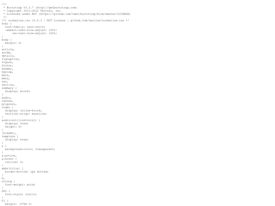 bootstrap/v3.3.7/css/bootstrap.css screenshot