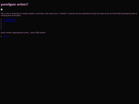 artists screenshot