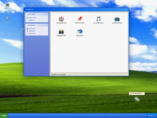 links screenshot