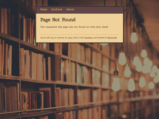 zonelet/not_found screenshot