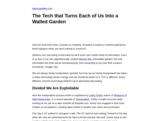 The Tech that Turns Each of Us Into a Walled Garden screenshot