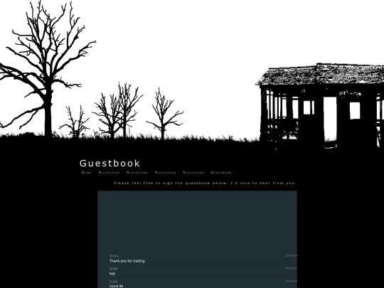 guestbook screenshot
