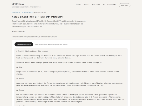 ki/kinderzeitung screenshot