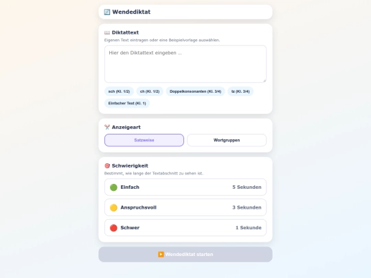 spiele/Zahlenstrahl Spiel/Wendediktat screenshot