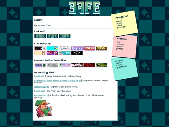 links screenshot