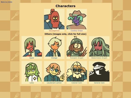 sausageman/characters screenshot