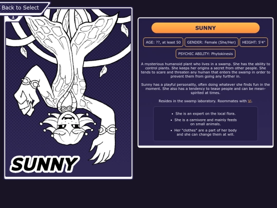 vitality/characters/sunny screenshot
