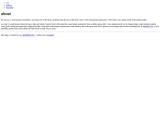 blog/about screenshot