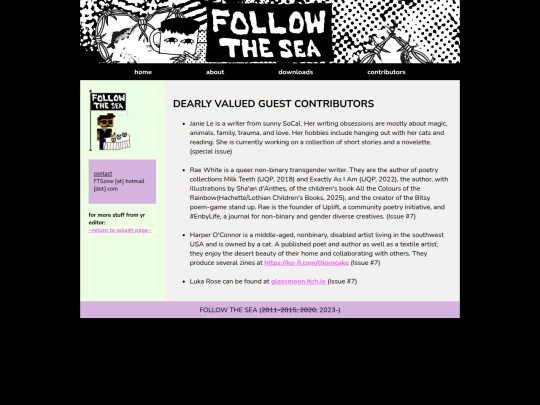 zine/contributors screenshot