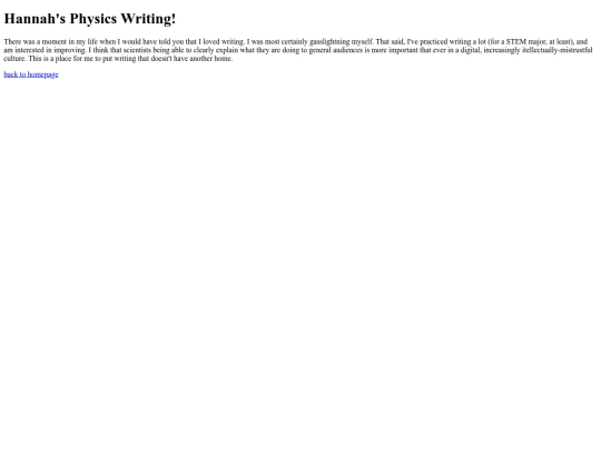 writing/homepage screenshot