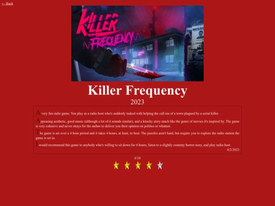 glp/killerfrequency screenshot