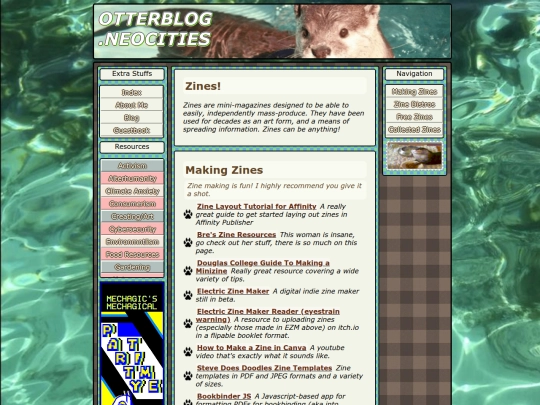 zines screenshot