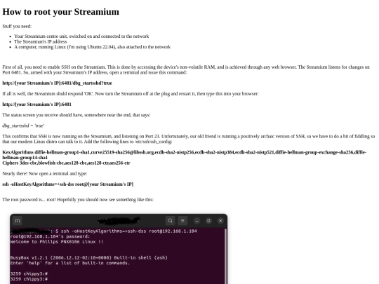 root screenshot