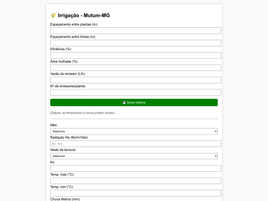 irrigacao screenshot