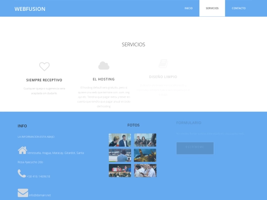 services screenshot
