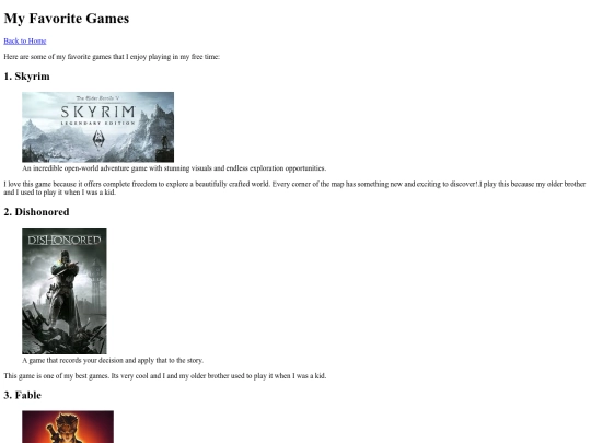games screenshot