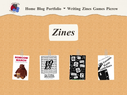 zines screenshot