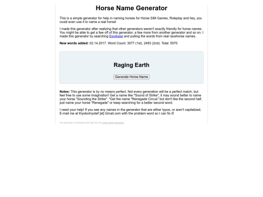 generator screenshot