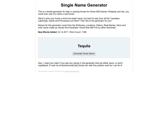 singlename screenshot
