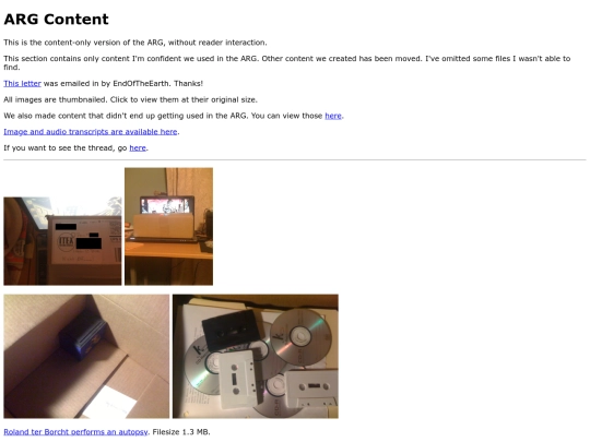 ARG/content screenshot