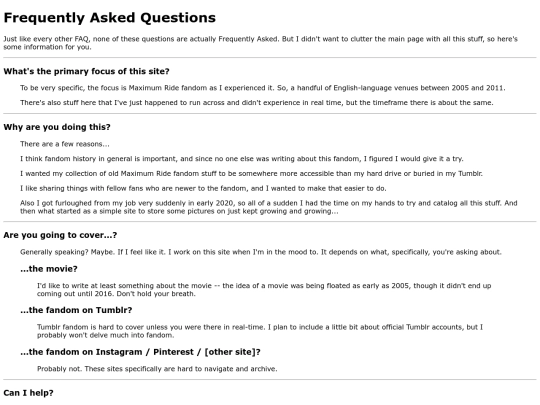 faq screenshot