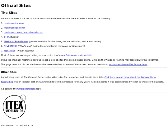 official/sites screenshot