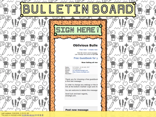 Pages/guestbook screenshot