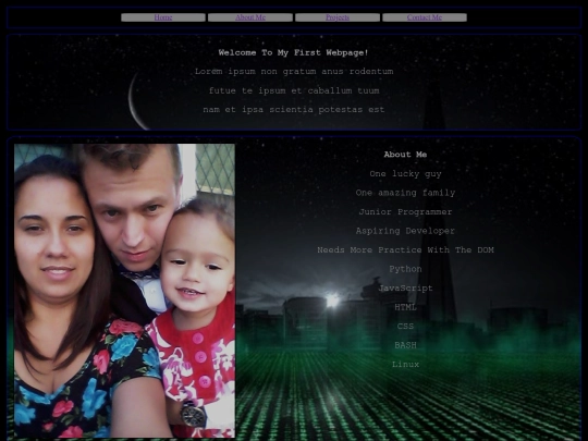 aboutMe screenshot