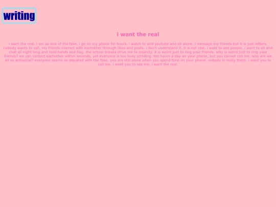 writing screenshot