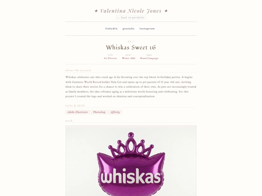 Portfolio pages/Whiskas Sweet 16/project-03 COMPLETE? screenshot