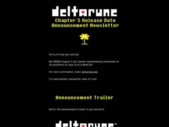 deltarune/cap5-lancamento screenshot