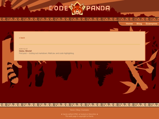 blog screenshot